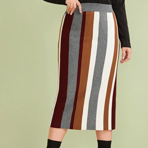 Dresses & Skirts - Striped Sweater Skirt